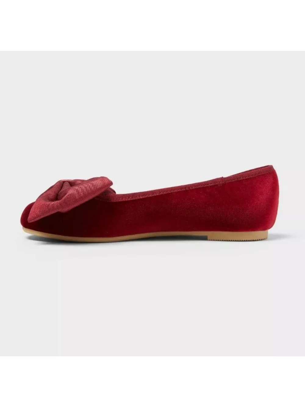 NEW Cat & Jack Girls' Perla Ballet Flats - Red - Size 1
